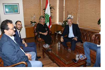 The Minister of State for Administrative Reform, Doctor May Chidiac, welcomed Deputy Hadi Hobeich