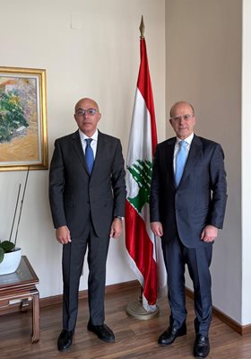 الدكتور فادي مكي يستقبل السفير فؤاد دندن