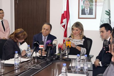 عقدت وزيرة الدولة لشؤون التنمية الادارية الدكتورة مي شدياق ووزير الإقتصاد والتجارة منصور بطيش مؤتمراً صحافيًا مشتركًا لإطلاق مشروع مكننة سير المعاملات وإدارة وأرشفة ملفات الملكيّة الفكريّة في المديريّة العامّة لوزارة الاقتصاد والتّجارة