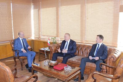 الدكتور فادي مكي يستقبل السفير الروسي في لبنان