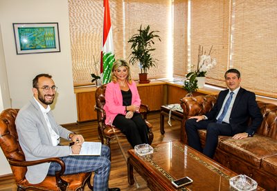 لقاء بين الوزيرة شدياق والقاضي كمال أبو جوده 
