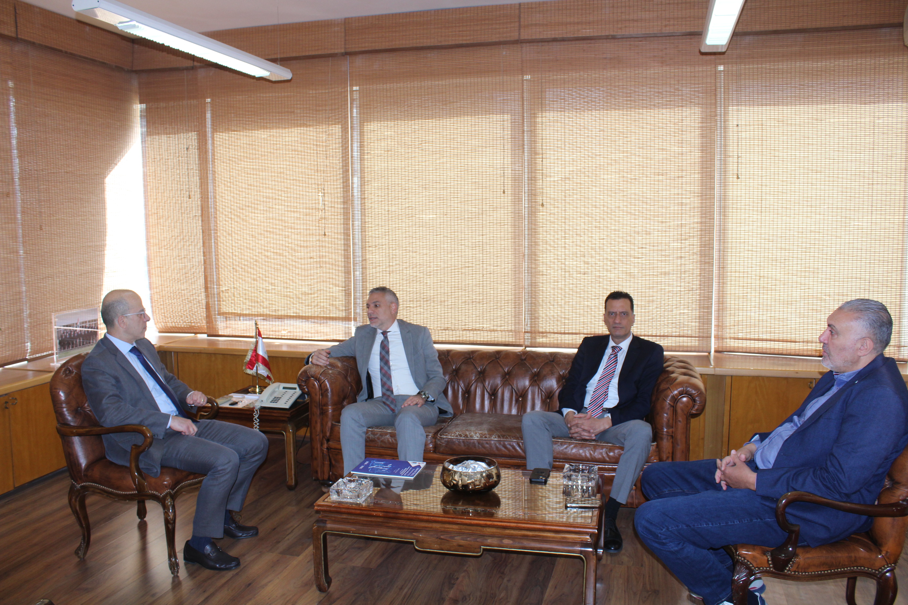 Dr. Fadi Makki receives the President of the Syndicate of Engineers in Beirut, Mr. Fadi Hanna, with a delegation.