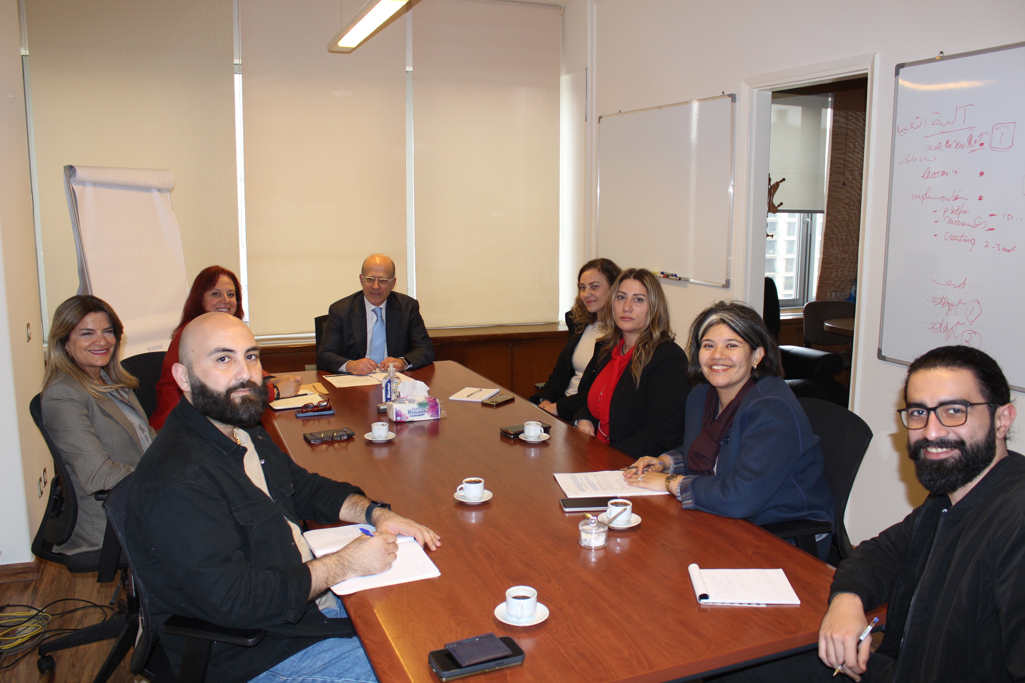 Dr. Fadi Makki receives a delegation from the Women's Platform in Lebanon