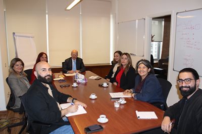 Dr. Fadi Makki receives a delegation from the Women's Platform in Lebanon