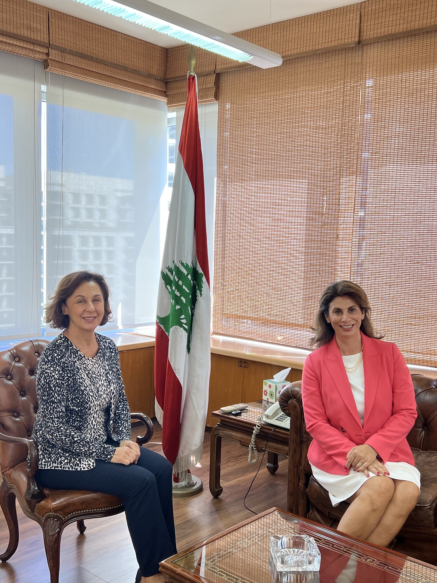 زيارة ممثلة الاكاديمية العالمية لمكافحة الفساد لوزارة الدولة لشؤون التنمية الإدارية