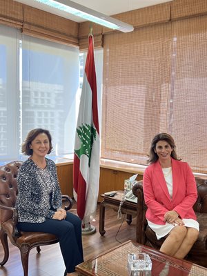 زيارة ممثلة الاكاديمية العالمية لمكافحة الفساد لوزارة الدولة لشؤون التنمية الإدارية
