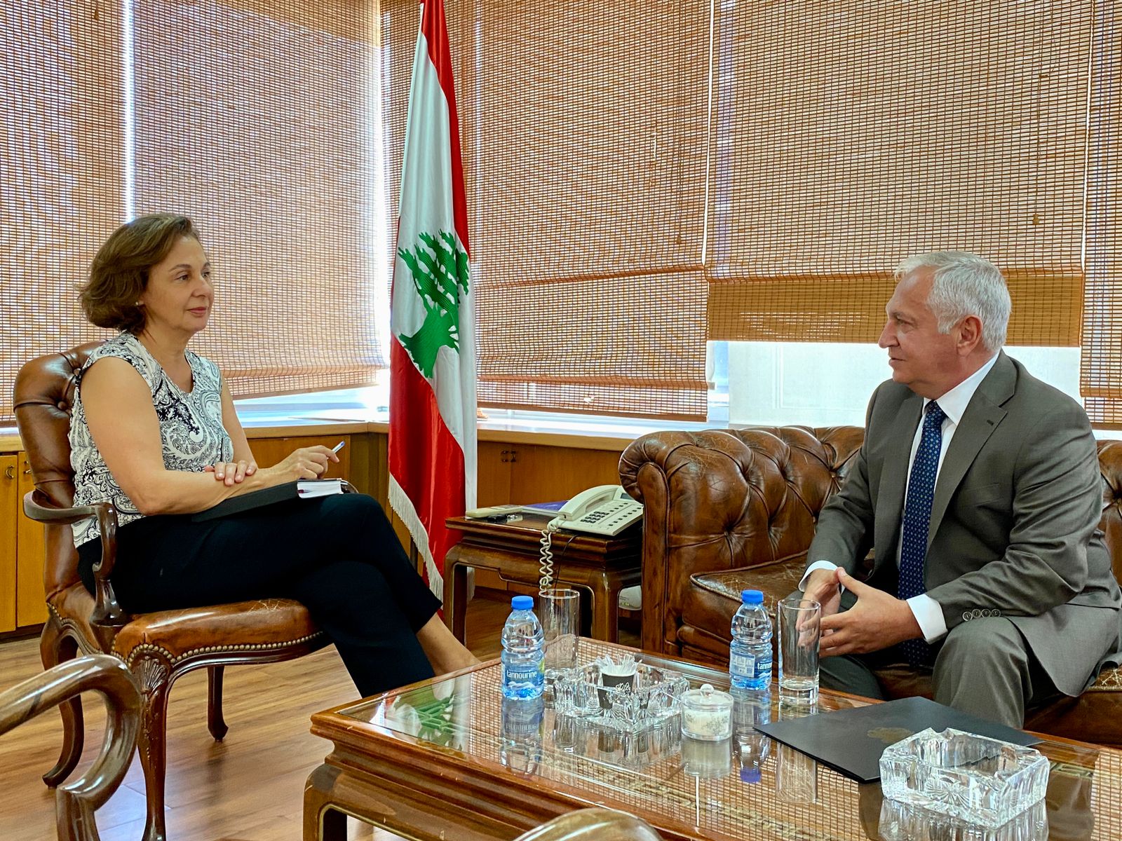 الوزيرة رياشي تستقبل السفير الأرميني في لبنان السيد فاهان اتابكيان