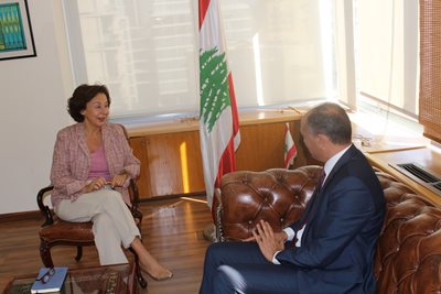 Minister Riachi receives the Ambassador of the Republic of Tunisia