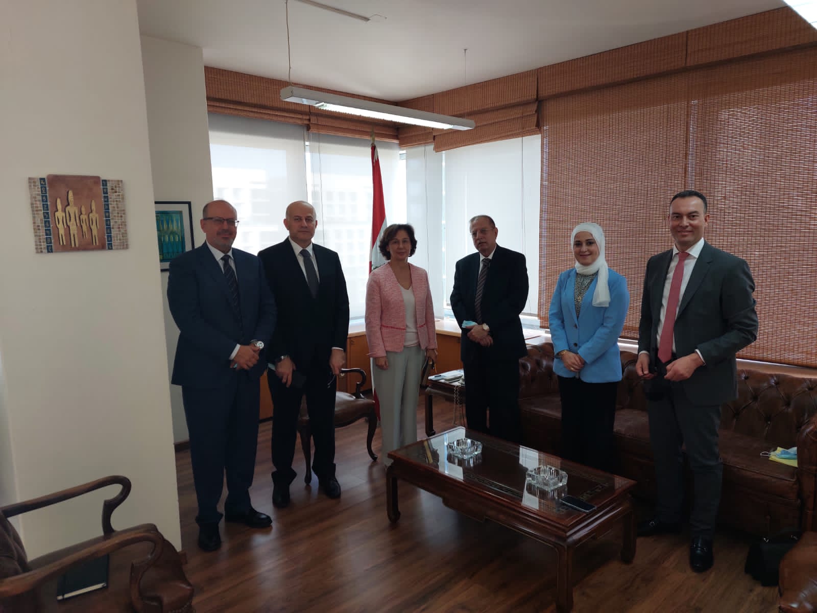 Minister Riachi receives the Director General of the Arab Planning Institute