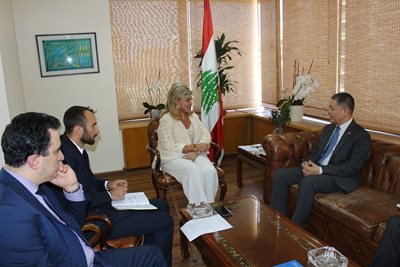 لقاء بين الوزيرة شدياق وسفير الصين في لبنان