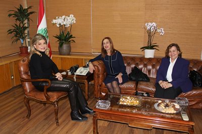استقبلت وزيرة الدولة لشؤون التنمية الإدارية، ممثلة المدير الإقليمي لهيئة الأمم المتحدة للمرأة السابقة للبنان