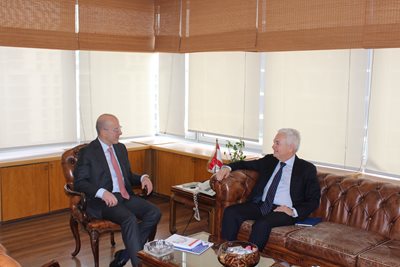 Dr. Fadi Makki receives the Italian Ambassador to Lebanon