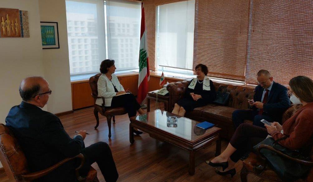 Riachi Assaker receives Joanna Wronecka, Special Coordinator for Lebanon (UNSCOL)