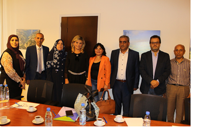 The Minister of State for Administrative Reform, Doctor May Chidiac, welcomed in her office at the Ministry a delegation from the alliance of Lebanese Societies
