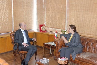 Dr. Fadi Makki receives Dr. Rola Dashti