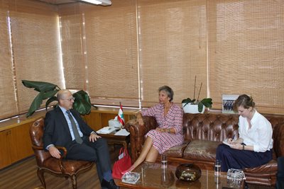 زيارة سفيرة سويسرا في لبنان ماريون ويشلت