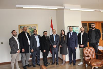 Dr. Fadi Makki receives the head of the Syndicate of Information Technology and Information Technology in Lebanon, George Khoueiry